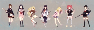 Anime CG Anime Pictures      182999
black hair blonde blue eyes boots braids brown camera green group guitar gun hairpins happy hoodie hug jacket long megane pantyhose pink ponytail purple red ribbon school bag seifuku short side tail smile sweater sword teddy thigh highs tie twin tails wan