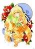 Super Dangan Ronpa 2 : Saionji Hiyoko 183055
blonde hair blush flower kimono long orange eyes ribbon sandals water   anime picture