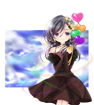 Anime CG Anime Pictures      183211
 669840   ( Anime CG Anime Pictures      ) 183211   : Shisaki Tayu
balloon black hair blue eyes blush heart jewelry long ribbon skirt sky smile stars   anime picture