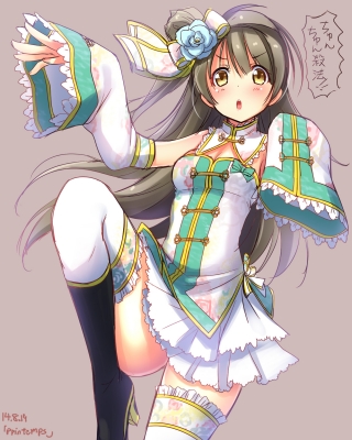 Love Live! School Idol Project : Minami Kotori 183311
 669940  love live school idol project  minami kotori   ( Anime CG Anime Pictures      ) 183311   : YU TA
blush brown eyes hair chinese dress flower high heels long side tail skirt thigh highs   anime picture