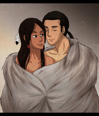 Assassins Creed : Haytham Kenway Kaniehti:io 183320
 669948  assassins creed  haytham kenway kaniehti io   ( Anime CG Anime Pictures      ) 183320   : Kaschra
black hair brown eyes couple dark skin feather freckles long ponytail smile   anime picture