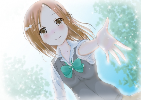 Isshuukan Friends. : Fujimiya Kaori 183325
 669959  isshuukan friends  fujimiya kaori   ( Anime CG Anime Pictures      ) 183325   : H.I.T
blush brown eyes hair odango seifuku short smile   anime picture