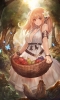 Anime CG Anime Pictures      183250
animal brown eyes hair butterfly dress flower food jewelry long pointy ears   anime picture