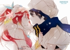 Free! : Matsuoka Gou Nanase Haruka 183293
animal black hair couple flower hat headdress ponytail red scarf short   anime picture