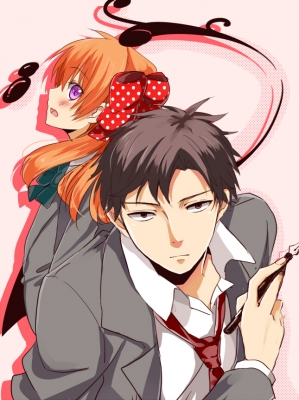 Gekkan Shoujo Nozaki kun : Nozaki Umetarou Sakura Chiyo 183492
 670128  gekkan shoujo nozaki kun  nozaki umetarou sakura chiyo   ( Anime CG Anime Pictures      ) 183492   : Hachi Mix
blush brown eyes hair long orange purple ribbon seifuku short tie   anime picture