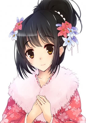 The Idolmaster Cinderella Girls : Takafuji Kako 183557
 670193  the idolmaster cinderella girls  takafuji kako   ( Anime CG Anime Pictures      ) 183557   : Rikudou Inuhiko
black hair blush brown eyes flower jewelry kimono short smile   anime picture