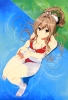 Amagi Brilliant Park : Sento Isuzu 183536
barefoot bikini blush brown hair long ponytail pool ribbon yellow eyes   anime picture