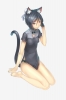 Anime CG Anime Pictures      183548
barefoot black hair blue eyes chinese dress neko mimi odango short tail   anime picture