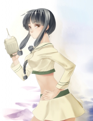 Kantai Collection : Kitakami 183811
 670454  kantai collection  kitakami   ( Anime CG Anime Pictures      ) 183811   : Mikuri Uni
anthropomorphism black hair braids brown eyes long uniform weapon   anime picture