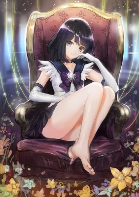 Sailor Moon : Sailor Saturn 183818
 670460  sailor moon  sailor saturn   ( Anime CG Anime Pictures      ) 183818   : Anjimin
barefoot black hair choker flower gloves grey eyes mahou shoujo short smile   anime picture