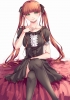 Arcana Famiglia ~La storia della Arcana Famiglia~ : Felicita 183816
dress green eyes long hair red ribbon smile thigh highs   anime picture