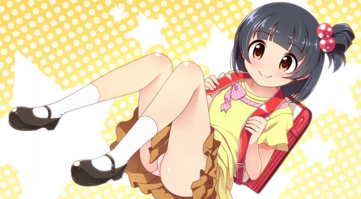 The Idolmaster Million Live! : Nakatani Iku 183860
 670507  the idolmaster million live  nakatani iku   ( Anime CG Anime Pictures      ) 183860   : Fujimiya Yuu
black hair blush brown eyes randoseru ribbon short side tail skirt smile stars   anime picture