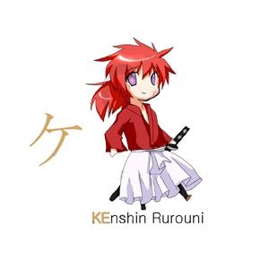 Katakana - KE -  KEnshin Rurouni
Katakana 