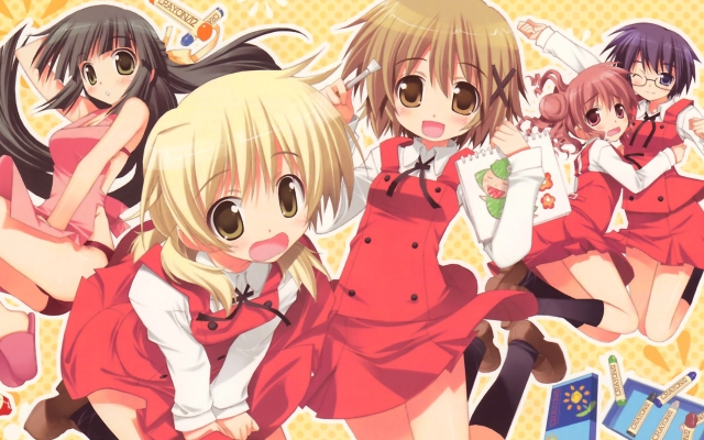 Hidamari Sketch
   ,  ,     , Hidamari Sketch anime picture and wallpaper desktop,    ,    