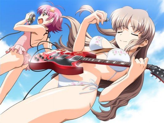 sea-music +_+
gitar sea swimsuit