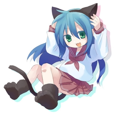 chibi neko
lucky star konata izumi neko