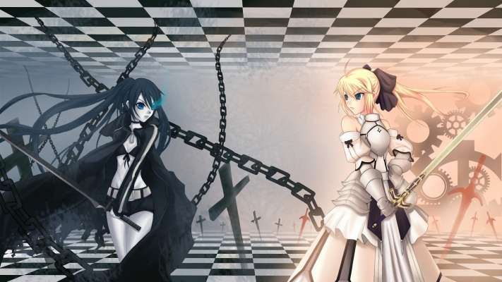 Fate Stay Night
 Saber lily vs. Vocaloid
fate stay_night saber vocaloid