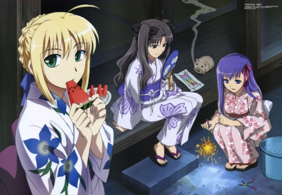 Fate Stay Night
 Saber, Rin and Sakura
fate stay_night