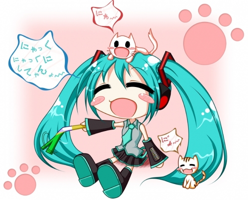 Hatsune Miku - Vocaloid
Vocaloid Hatsune Miku Cat Chibi